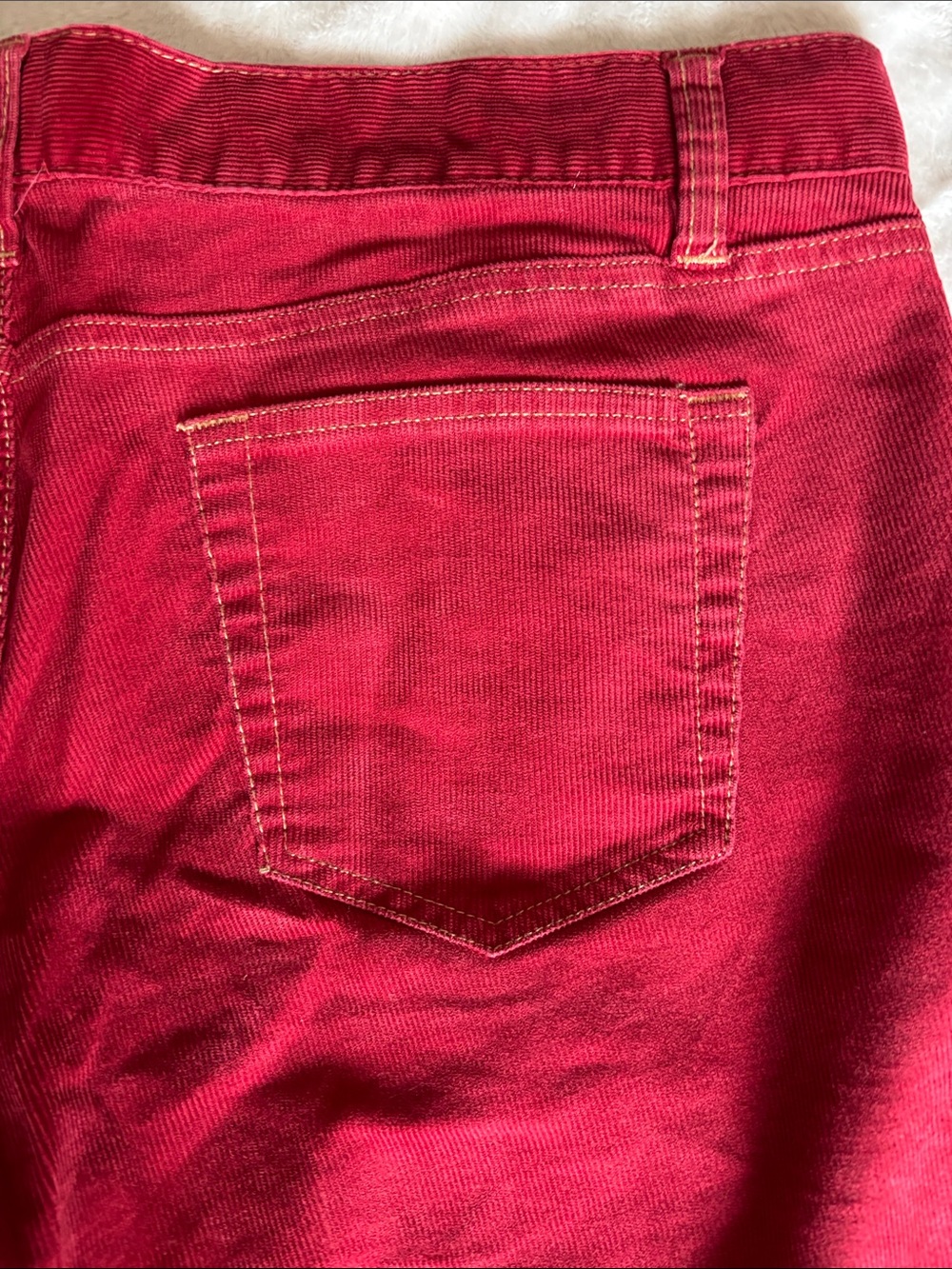 Old Navy Red Corduroy Pants 2005 Y2K vintage - Picture 4 of 10